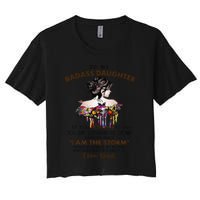 To My Badass Daughter If Fate Whispers To You You ... Dad Crop Top
