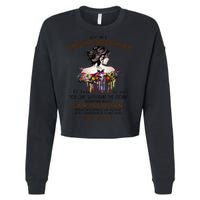 To My Badass Daughter If Fate Whispers To You You ... Dad Cropped Pullover Crew