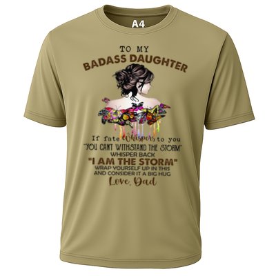 To My Badass Daughter If Fate Whispers To You You ... Dad Performance Shirt