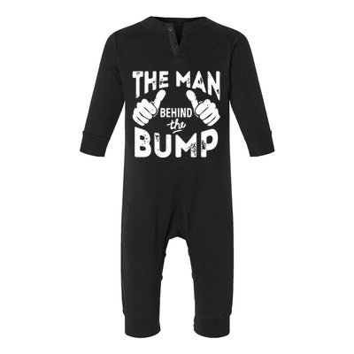 The Man Behind The Bump First Time Dad Infant Fleece One Piece