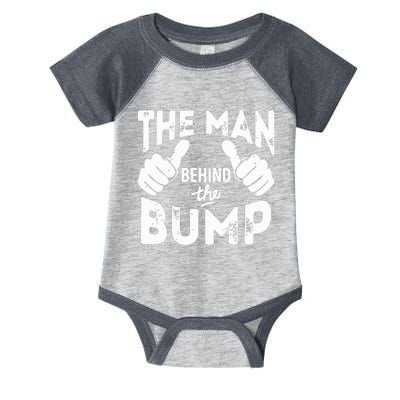 The Man Behind The Bump First Time Dad Infant Baby Jersey Bodysuit