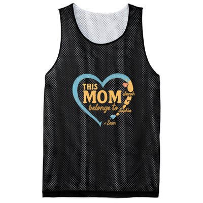 This Mom Belongs to Sophia Mesh Reversible Basketball Jersey Tank