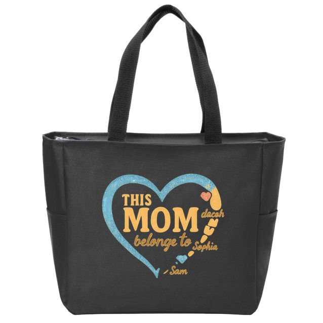 This Mom Belongs to Sophia Zip Tote Bag