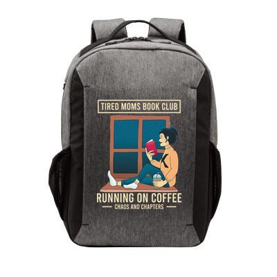 Tired Moms Book Club Coffee Chaos Chapters Funny Vector Backpack
