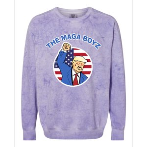 The Maga Boyz Trump Colorblast Crewneck Sweatshirt