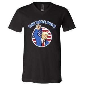 The Maga Boyz Trump V-Neck T-Shirt