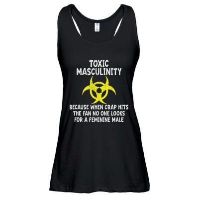 Toxic Masculinity Because When Crap Hits The Fan No One Look Ladies Essential Flowy Tank