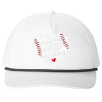 That’S My Brother Out There Baseball Sister Snapback Five-Panel Rope Hat