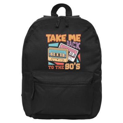 Take Me Back To The 90s 16 in Basic Backpack