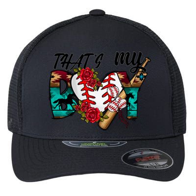 That's My Boy Cool Baseball Design Flexfit Unipanel Trucker Cap