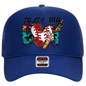 That's My Boy Cool Baseball Design High Crown Mesh Back Trucker Hat