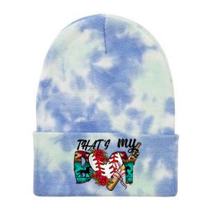 That's My Boy Cool Baseball Design Tie Dye 12in Knit Beanie