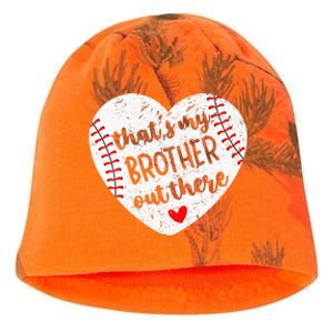 That’S My Brother Out There Baseball Sister Kati - Camo Knit Beanie