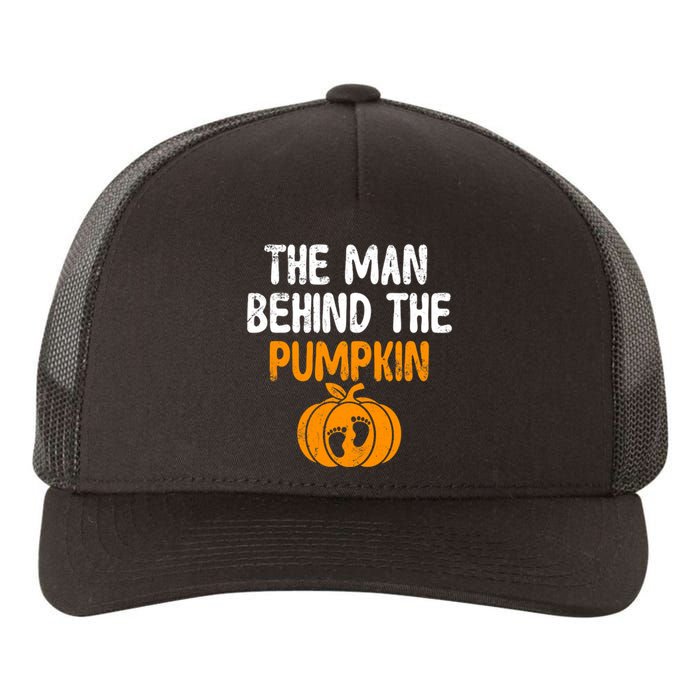 The Man Behind The Pumpkin Pregnancy Halloween Yupoong Adult 5-Panel Trucker Hat