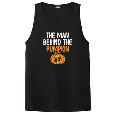 The Man Behind The Pumpkin Pregnancy Halloween PosiCharge Competitor Tank