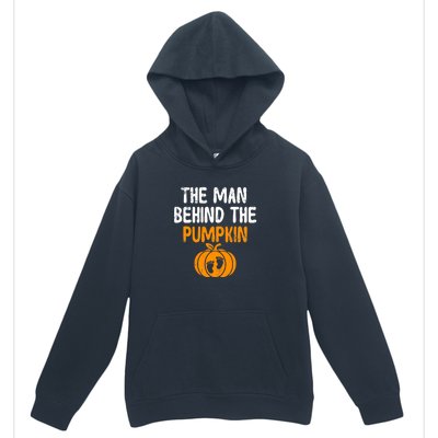 The Man Behind The Pumpkin Pregnancy Halloween Urban Pullover Hoodie