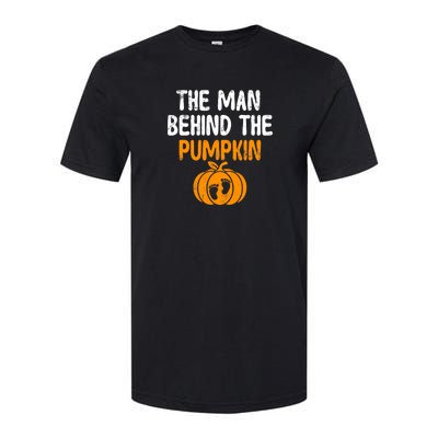 The Man Behind The Pumpkin Pregnancy Halloween Softstyle CVC T-Shirt