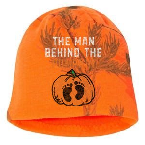 The Man Behind The Pumpkin Dad Halloween Pregnancy Reveal Kati - Camo Knit Beanie