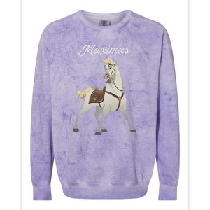 Tangled Maximus Best Horse Pose Colorblast Crewneck Sweatshirt