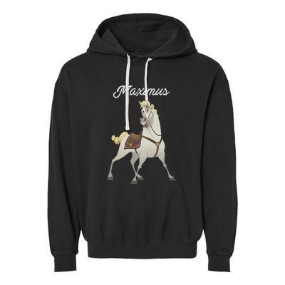 Tangled Maximus Best Horse Pose Garment-Dyed Fleece Hoodie