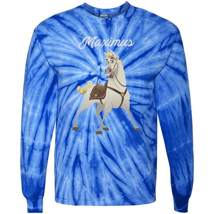 Tangled Maximus Best Horse Pose Tie-Dye Long Sleeve Shirt