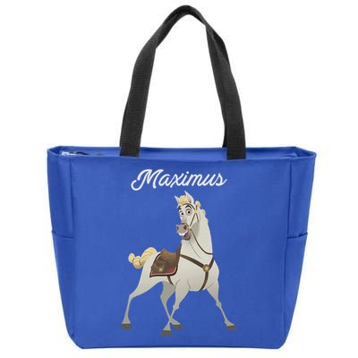 Tangled Maximus Best Horse Pose Zip Tote Bag