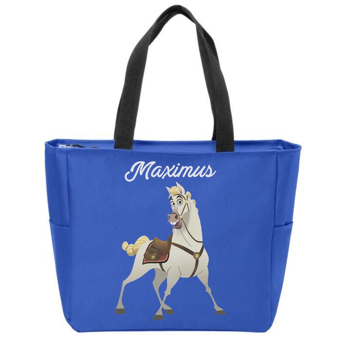 Tangled Maximus Best Horse Pose Zip Tote Bag