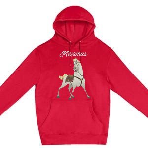 Tangled Maximus Best Horse Pose Premium Pullover Hoodie