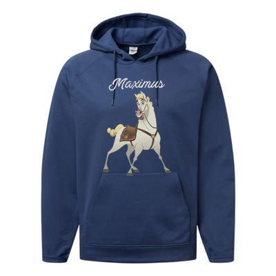 Tangled Maximus Best Horse Pose Performance Fleece Hoodie