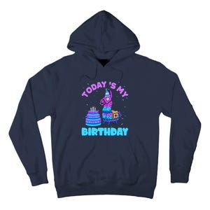 Todays My Birthday Llama Family Party Decorations Tall Hoodie