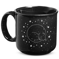 Threadless Midnightcoffee Black Cat Void 15oz Campfire Ceramic Mug