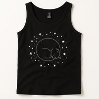Threadless Midnightcoffee Black Cat Void Tank Top