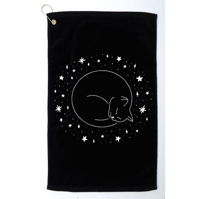 Threadless Midnightcoffee Black Cat Void Golf Towel