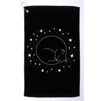 Threadless Midnightcoffee Black Cat Void Golf Towel