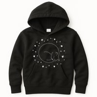 Threadless Midnightcoffee Black Cat Void Kids Hoodie