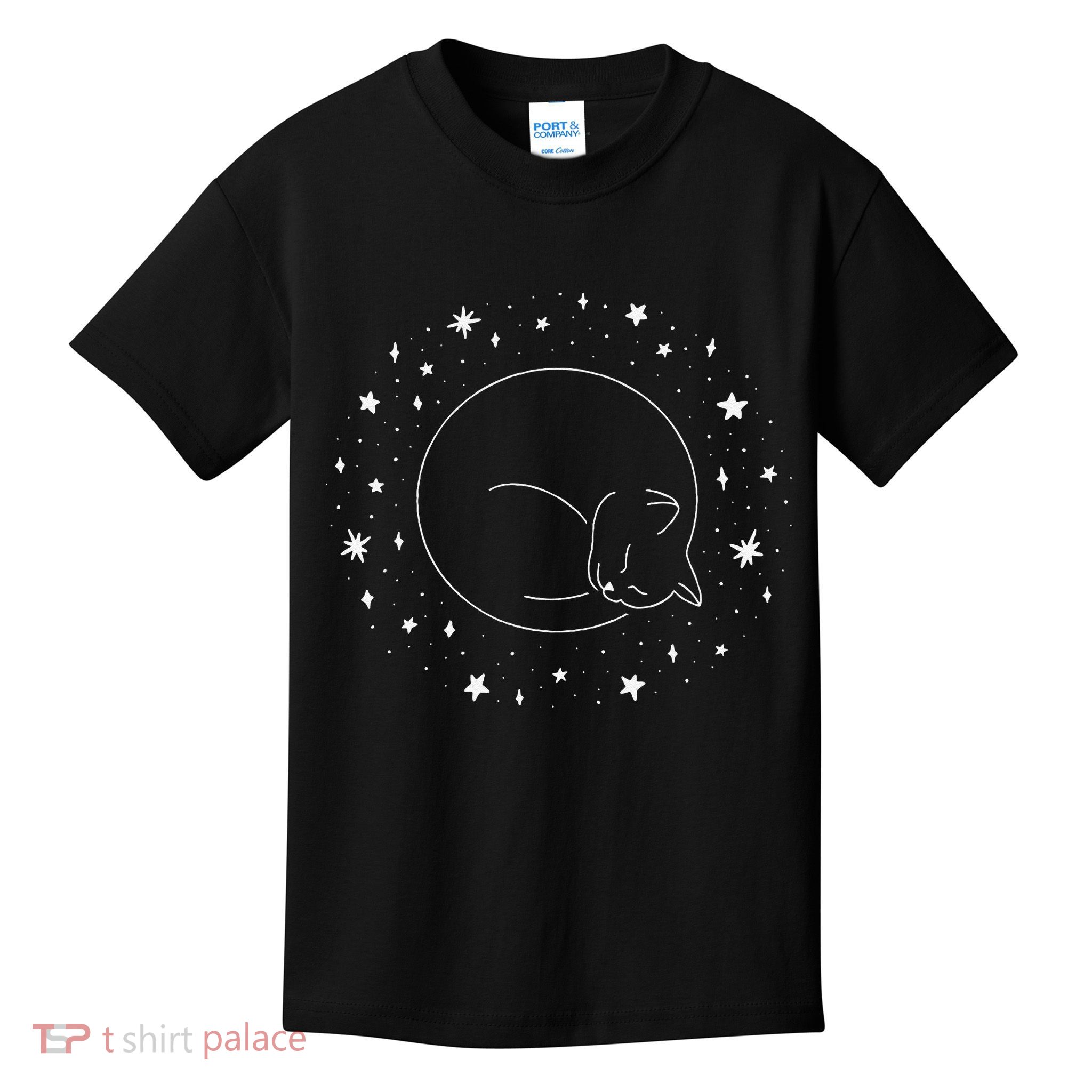 Threadless Midnightcoffee Black Cat Void Kids T-Shirt