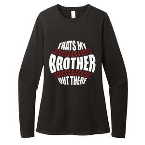 Thats My Brother Out There Baseball Sister Of Player Cute Womens CVC Long Sleeve Shirt