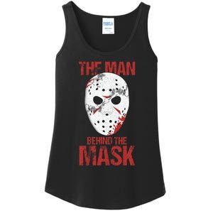 The Man Behind The Mask Lazy Halloween Costume Horror Movie Ladies Essential Tank