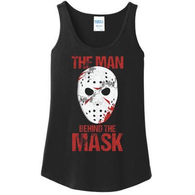 The Man Behind The Mask Lazy Halloween Costume Horror Movie Ladies Essential Tank