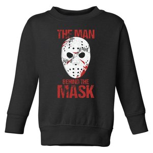 The Man Behind The Mask Lazy Halloween Costume Horror Movie Toddler Sweatshirt