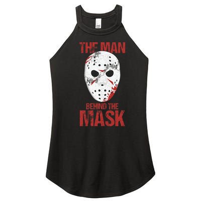 The Man Behind The Mask Lazy Halloween Costume Horror Movie Women's Perfect Tri Rocker Tank