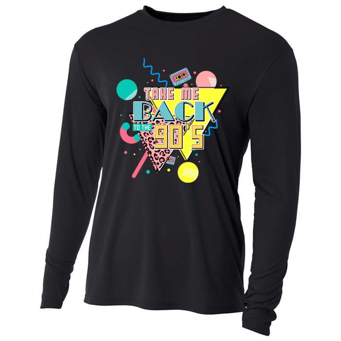 Take Me Back To The 90s Vintage Birthday Retro Style90s Lover Party Cooling Performance Long Sleeve Crew