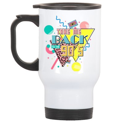 Take Me Back To The 90s Vintage Birthday Retro Style90s Lover Party Stainless Steel Travel Mug