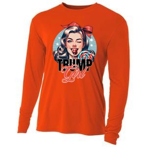 Trump Messy Bun Trump 2024 Election Gift Cooling Performance Long Sleeve Crew