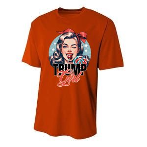 Trump Messy Bun Trump 2024 Election Gift Performance Sprint T-Shirt