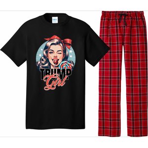 Trump Messy Bun Trump 2024 Election Gift Pajama Set