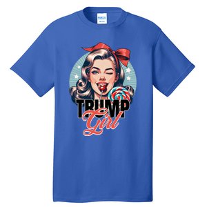 Trump Messy Bun Trump 2024 Election Gift Tall T-Shirt