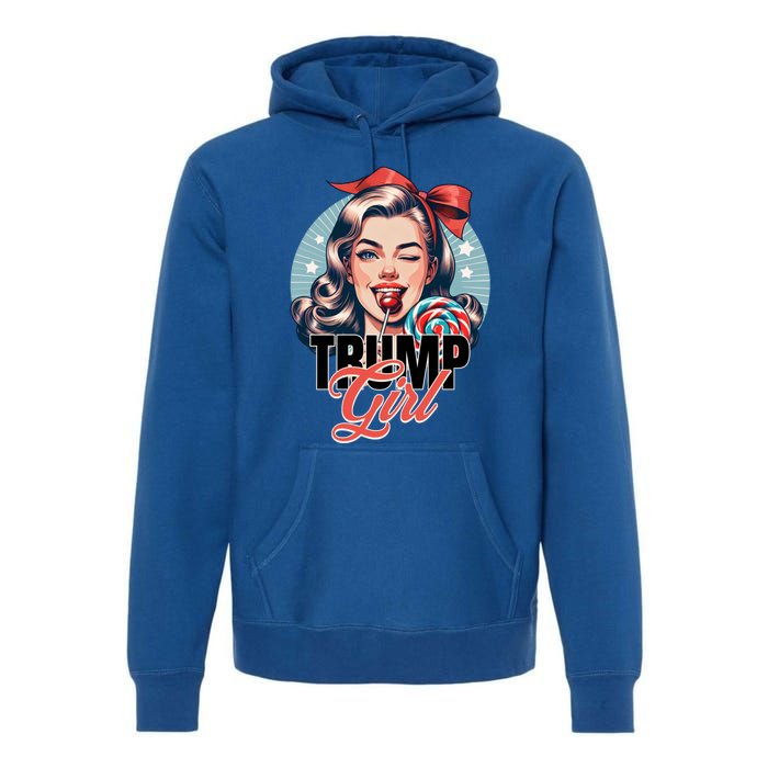 Trump Messy Bun Trump 2024 Election Gift Premium Hoodie