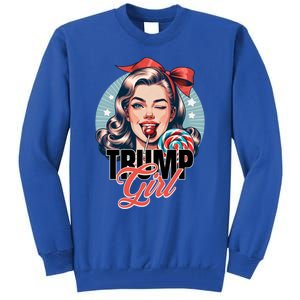 Trump Messy Bun Trump 2024 Election Gift Tall Sweatshirt