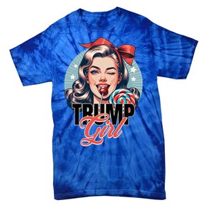 Trump Messy Bun Trump 2024 Election Gift Tie-Dye T-Shirt